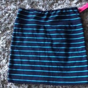 Blue Striped Skirt